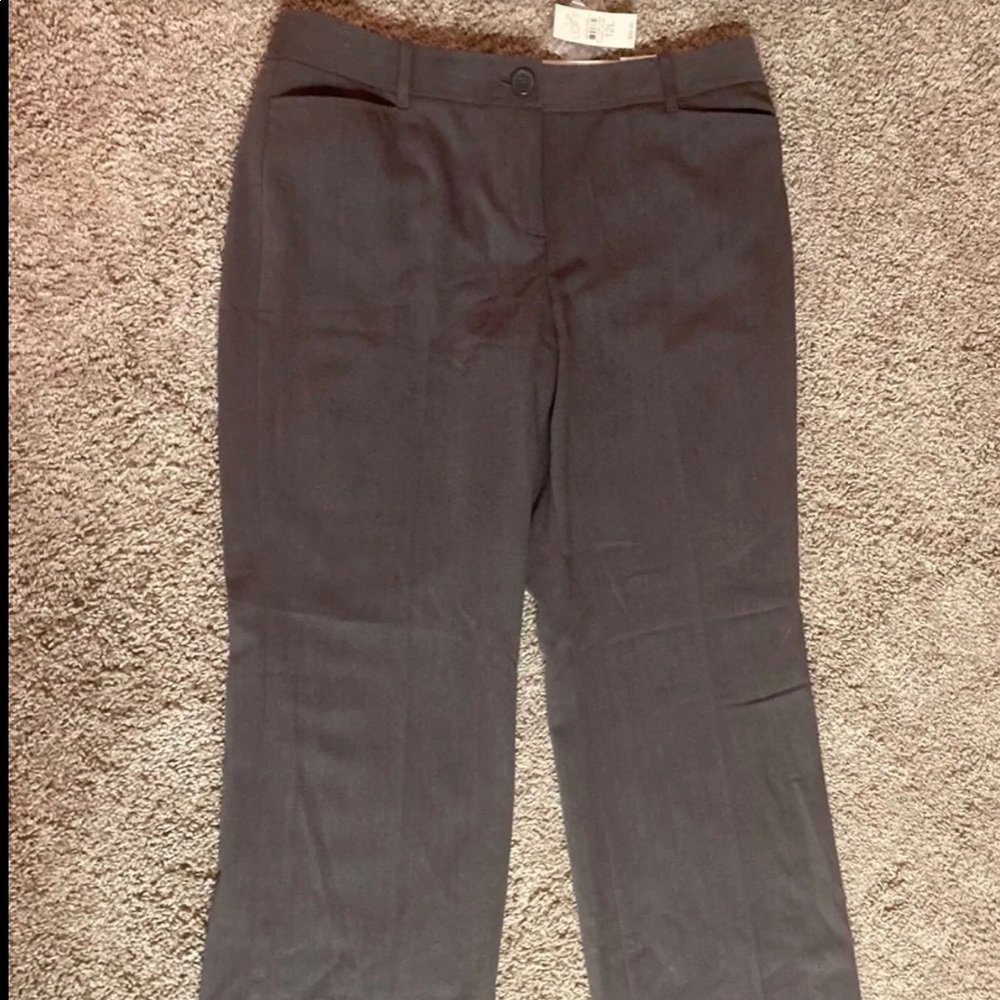 ANN TAYLOR LOFT - GRAY DRESS PANT - SIZE 12L